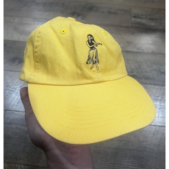 GAP Other - Gap Original Hula Dancer Embroidered Hat Cap Yellow Adjustable Y2k‎ Hawaii